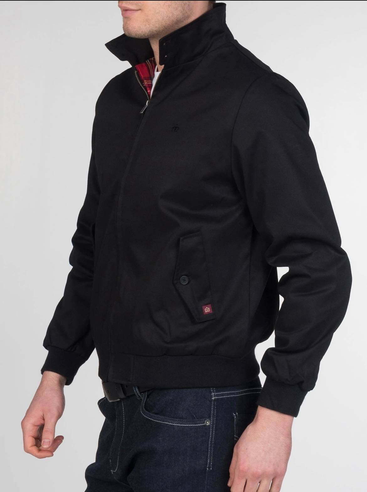 Declaración tuberculosis dentro de poco Chaqueta Harrington Black Merc London en Negro - Serie B