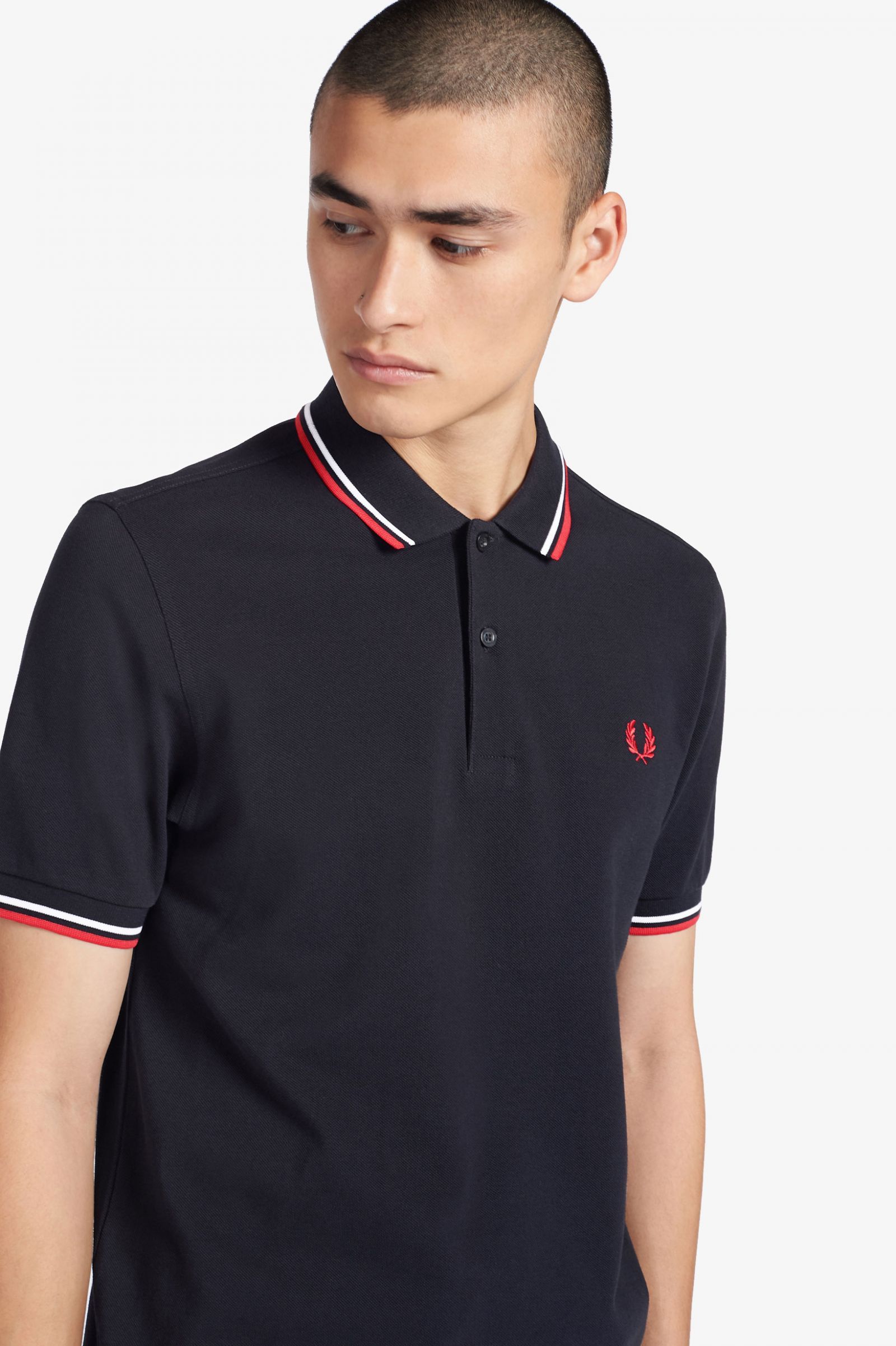 inteligente Permeabilidad Tendero Polo azul marino M3600 Fred Perry - Serie B