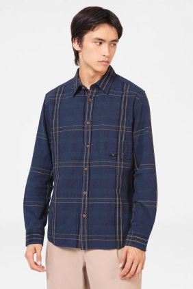 Camisa indigo Check