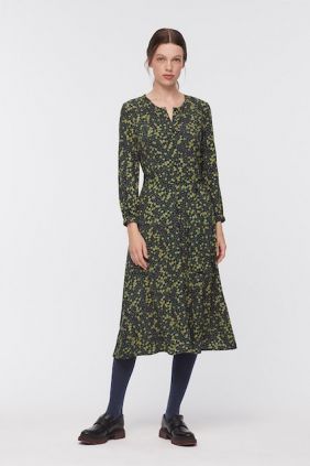 Vestido Midi Small Flowers green