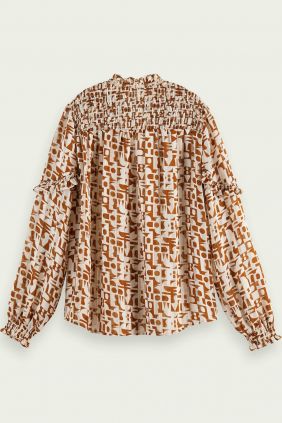 Blusa estampado Geométrico Maison Scoth en percha