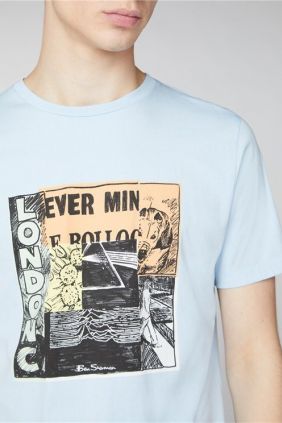 Comprar Camiseta Ben Sherman Remix Azul Claro online