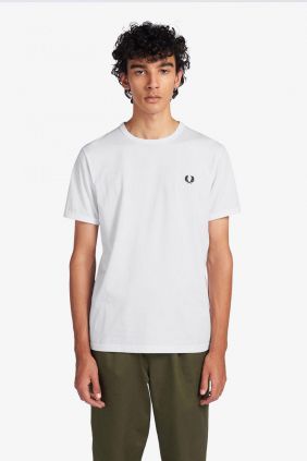 comprar online Camiseta Ringer Blanco Fred Perry hombre 
