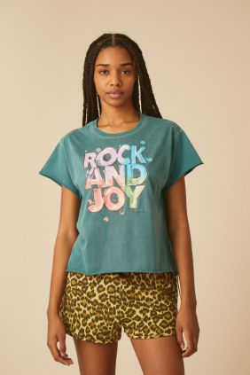 comprar online Camiseta Tulum Randj Petrol Leon & Harper Rock and Joy 