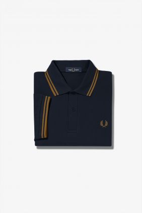 Polo M3600 Azul Marino/ Caramelo Oscuro