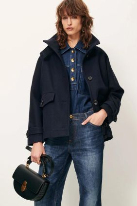 Abrigo lee Wooley Navy
