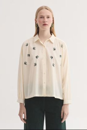 Camisa voile bordados Flying Birds