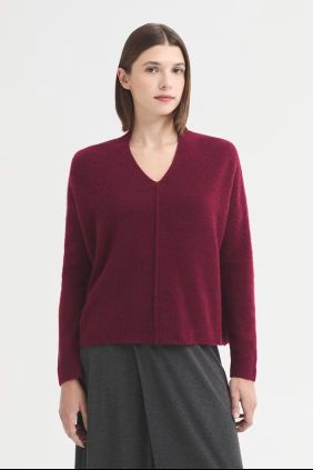 Jersey Ancho Cuello Pico Remolacha