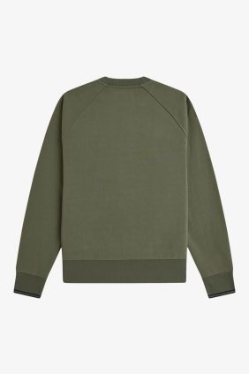 Sudadera M3495 cuello redondo verde