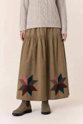 Falda Josse Patch beige