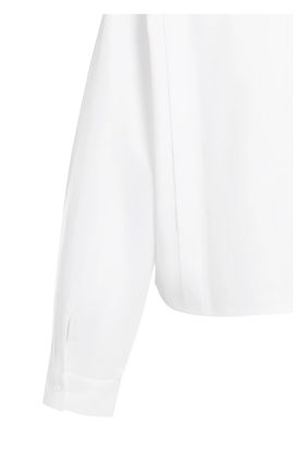 Blusa popelin manga larga con cintura ajustable