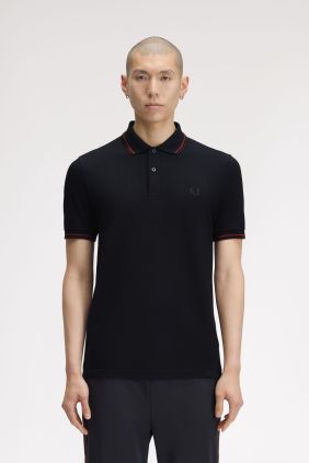 Polo M3600 Azul Marino/ Brandy/Marrón intenso