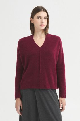 Jersey Ancho Cuello Pico Remolacha