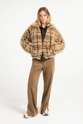 Cazadora piel sintética Pure Cashmere Grey Dessin