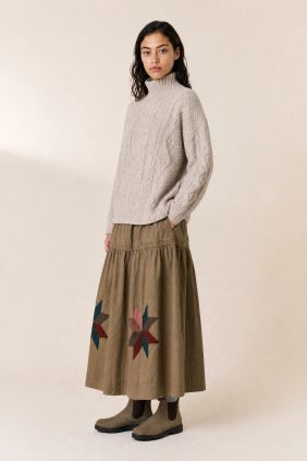 Falda Josse Patch beige