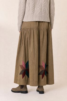 Falda Josse Patch beige