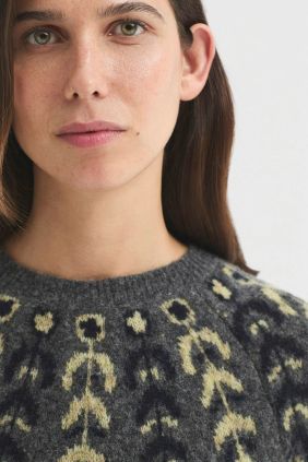 Jersey cuello redondo con greca