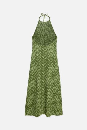 Vestido Open Back Mini Cactus