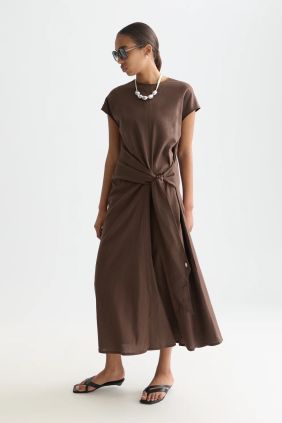 Vestido midi Hot Fudge