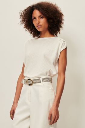 Camiseta Sixtojacquard Fleur de Sel