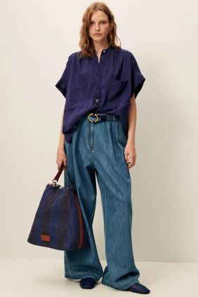 Camisa  Camille Bleu Emilienne