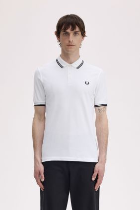 Polo M3600 Blanco/Negro /Negro
