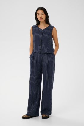 Pantalon Aliya Blue nights Pinstripe