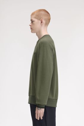 Sudadera M3495 cuello redondo verde