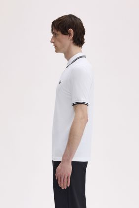 Polo M3600 Blanco/Negro /Negro