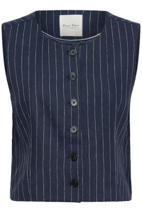 Chaleco Azania blue nights Pinstripe