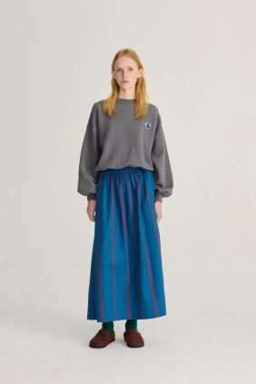 Sudadera relajada con etiqueta lila