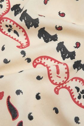 Bandana Poodles Beige