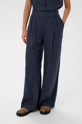 Pantalon Aliya Blue nights Pinstripe