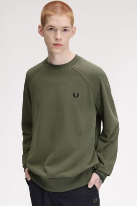 Sudadera M3495 cuello redondo verde