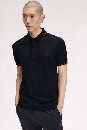 Polo M3600  Azul Marino/ Brandy/Marrón intenso