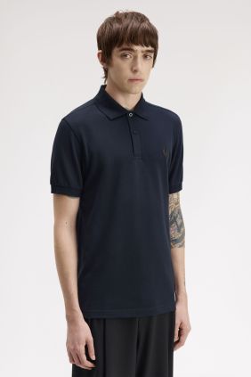 Polo M6000 Azul marino/ Marrón Intenso