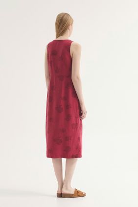 Vestido Dots and Flowers Rojo