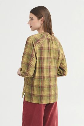 Blusa mao popelín Verde Khaki