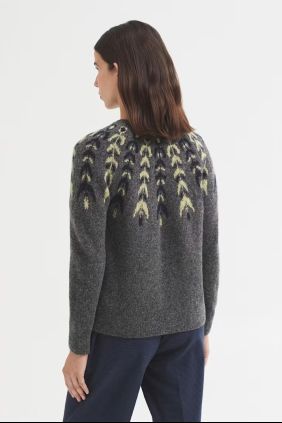 Jersey cuello redondo con greca