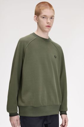 Sudadera M3495 cuello redondo verde