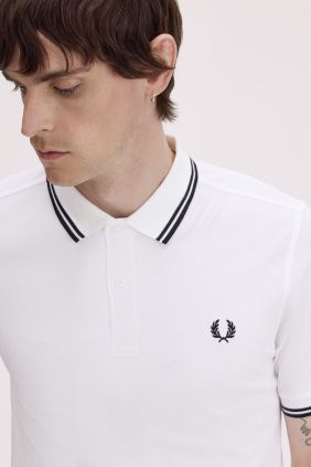 Polo M3600 Blanco/Negro /Negro