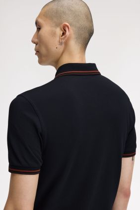 Polo M3600  Azul Marino/ Brandy/Marrón intenso