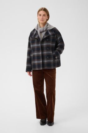 Chaquetón Celly Dark Navy check/Blue
