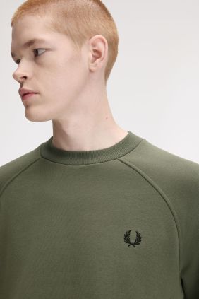 Sudadera M3495 cuello redondo verde