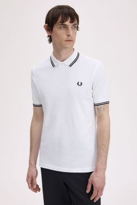 Polo M3600 Blanco/Negro /Negro