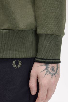 Sudadera M3495 cuello redondo verde