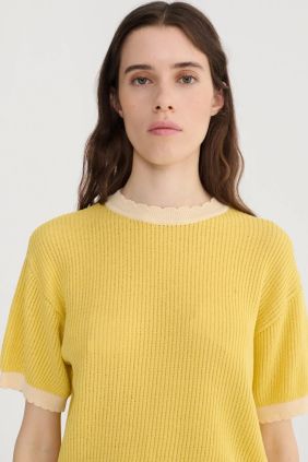 Jersey de algodón de punto calado