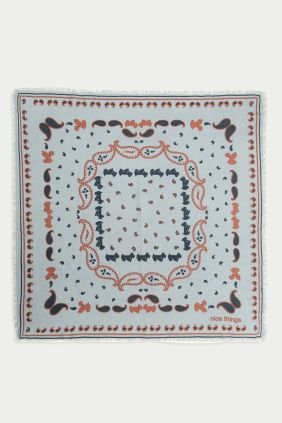 Bandana Poodles azul