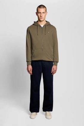 Sudadera con capucha y cremallera Khaki