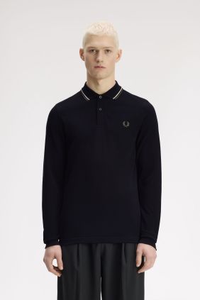 Polo M3636 Negro/Crudo / verde